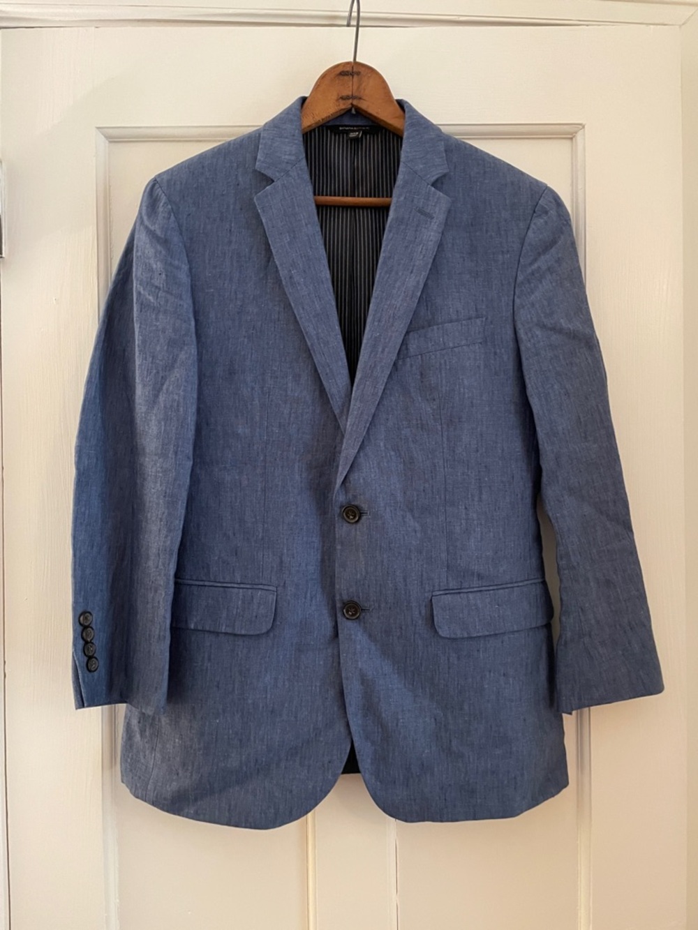 Banana Republic Slim Fit Blue Linen Suit Jacket / Blazer | Men’s Size 38S